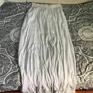 White maxi skirt